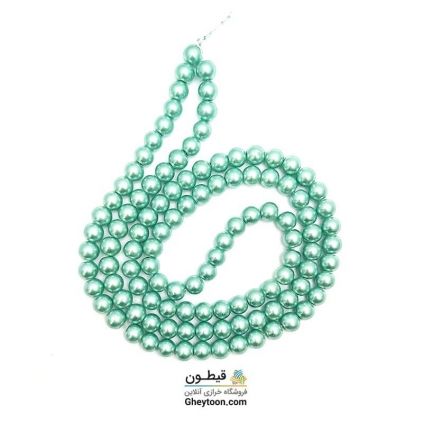 مروارید آبی فیروزه ای سایز 8
