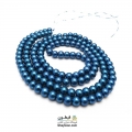 مروارید آبی پررنگ سایز 6