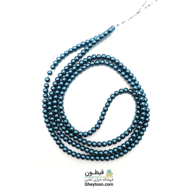 مروارید سرمه ای روشن سایز 6