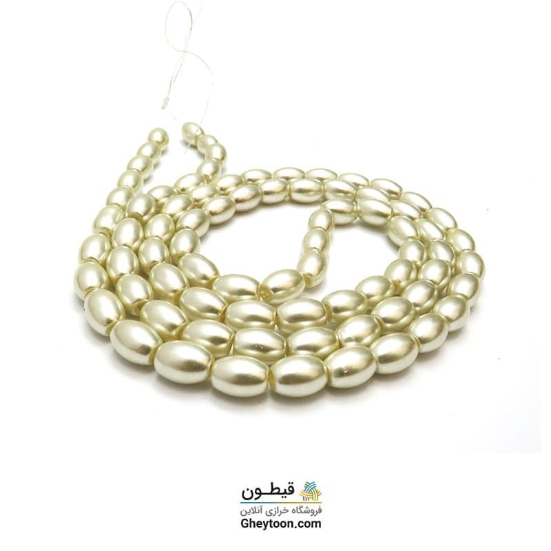 مروارید گندمی شیری سایز 8
