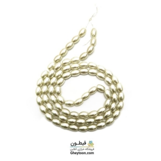 مروارید گندمی شیری سایز 8