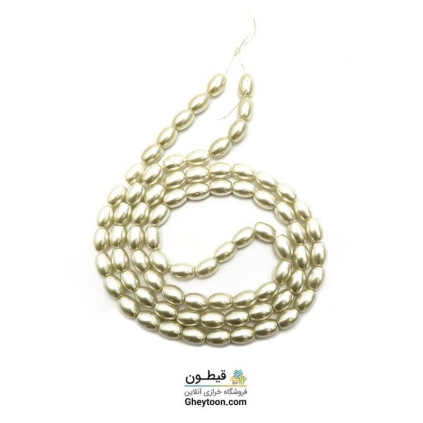 مروارید گندمی شیری سایز 8