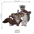 تکه دوزی عروسکی حرارتی ماداگاسکار king julien مدل 036 (اپلیکه بچه گانه)