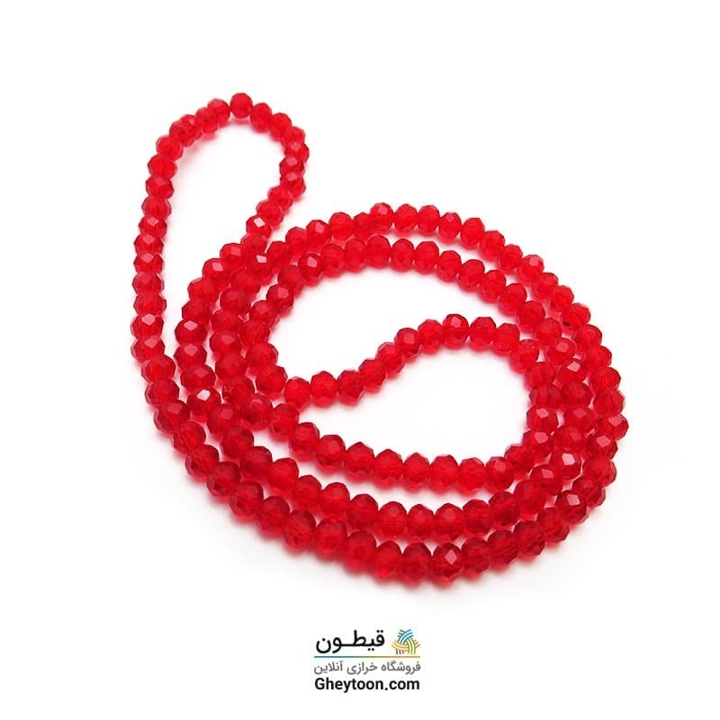 کریستال قرمز شفاف سایز 4