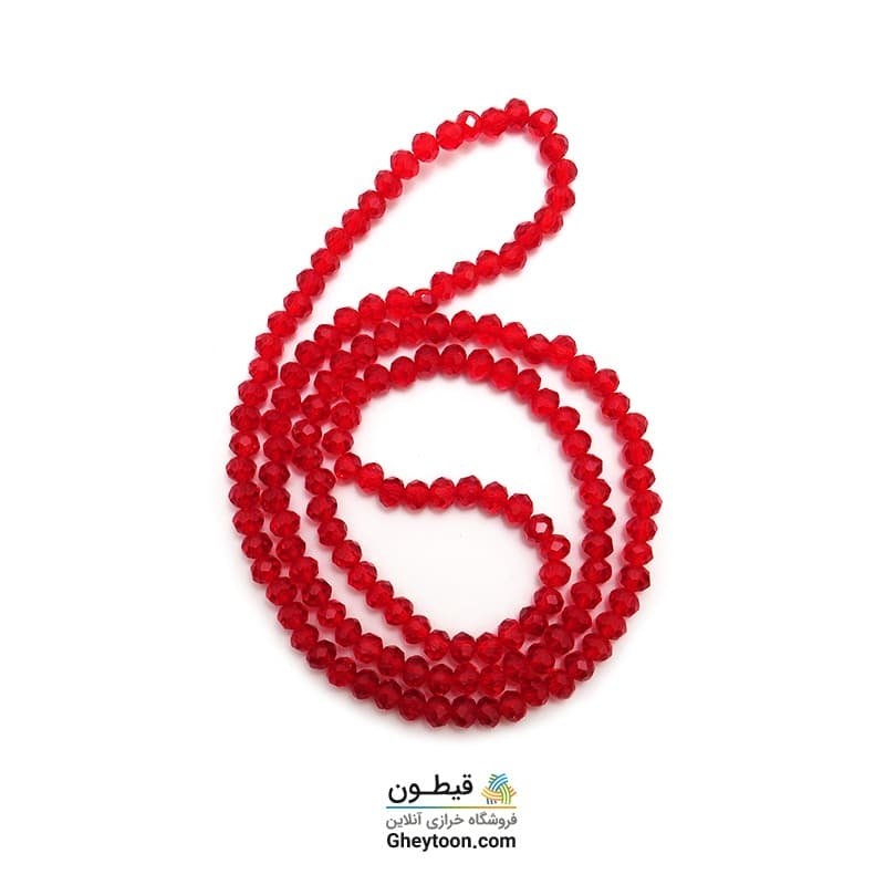 کریستال قرمز شفاف سایز 4
