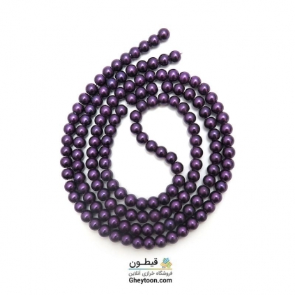 مروارید بادمجونی سایز 6