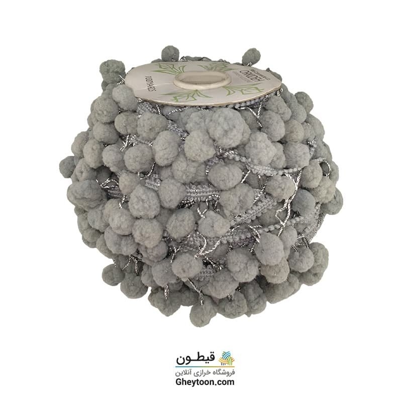 نوار پوم پوم متوسط خاکستری