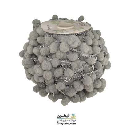 نوار پوم پوم متوسط خاکستری