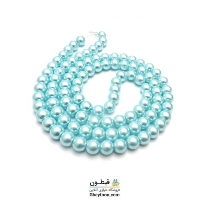 مروارید آبی فیروزه ای سایز 8
