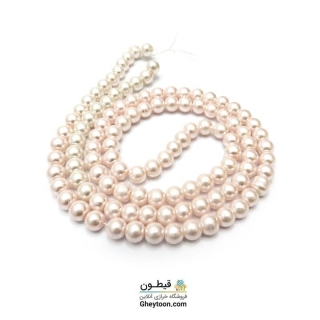 مروارید صورتی روشن سایز 8