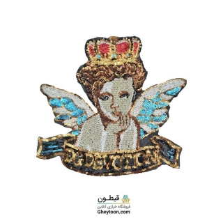 تکه دوزی فرشته پولکی