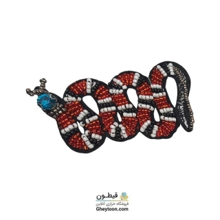 تکه دوزی مار جواهر دوزی