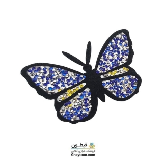 تکه دوزی پروانه کار شده