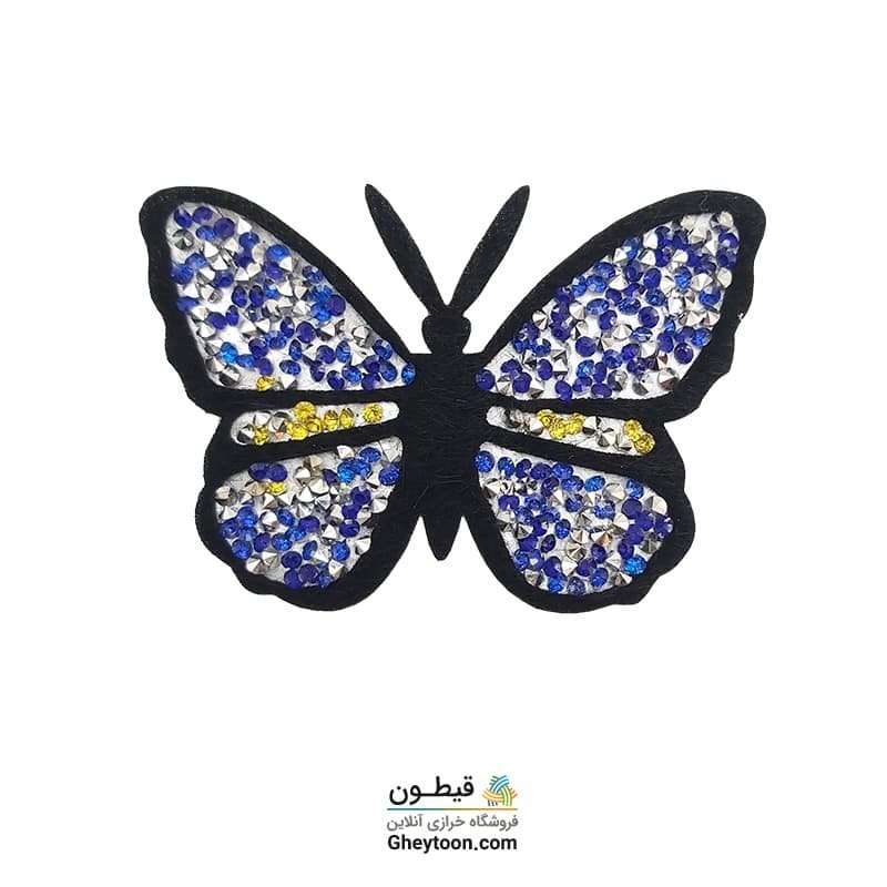 تکه دوزی پروانه کار شده