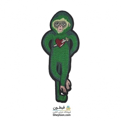 تکه دوزی میمون سبز