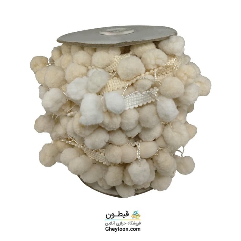 نوار پوم پوم متوسط شیری
