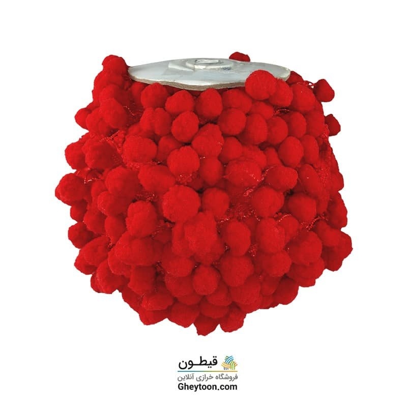 نوار پوم پوم متوسط قرمز