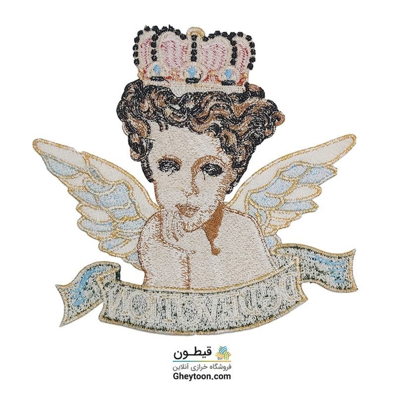 تکه دوزی فرشته گلدوزی نیم تنه بزرگ
