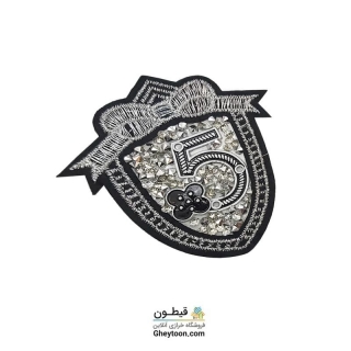 تکه دوزی مارک نقره ای