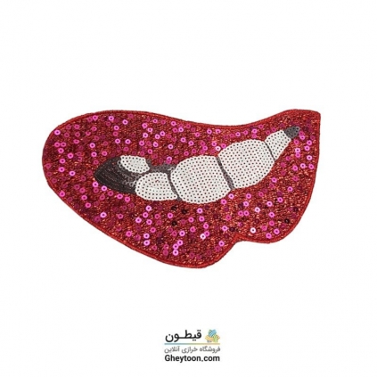 تکه دوزی لب لمه قرمز