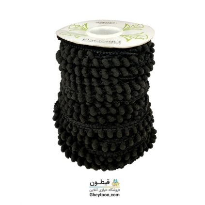 نوار پوم پوم ریز مشکی