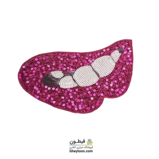 تکه دوزی لب لمه سرخابی