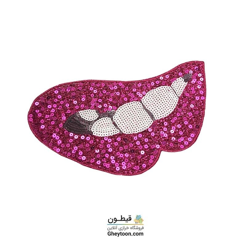 تکه دوزی لب لمه سرخابی