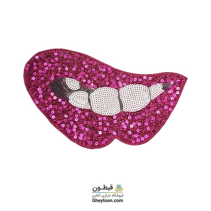 تکه دوزی لب لمه سرخابی