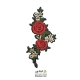 تکه دوزی دسته گل دو گل رز