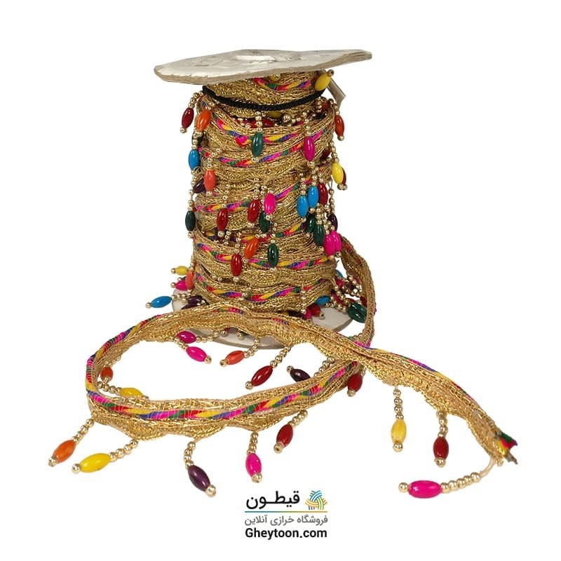 نوار منگوله دار هندی رنگی مدل002