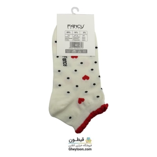 جوراب قلبی خال خالی مچی