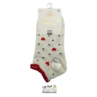 جوراب قلبی خال خالی مچی