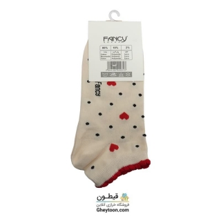 جوراب قلبی خال خالی مچی