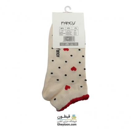 جوراب قلبی خال خالی مچی