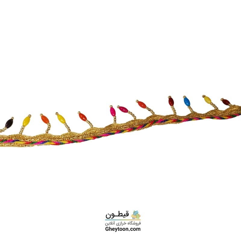 نوار منگوله دار هندی رنگی مدل002