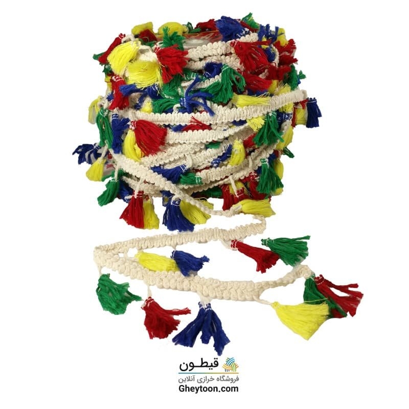 نوار منگوله ریشه ای رنگی 004