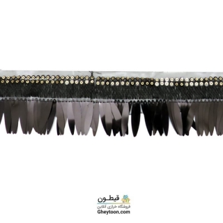 نوار پولک مشکی شمشیری