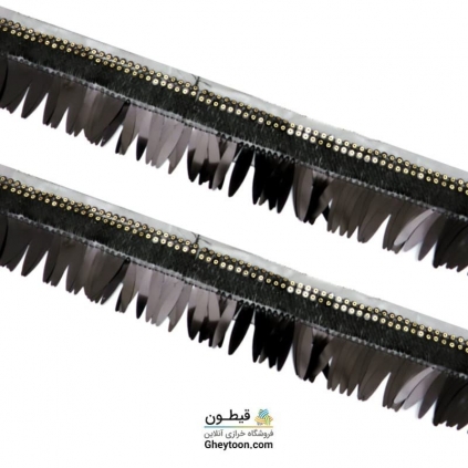 نوار پولک مشکی شمشیری