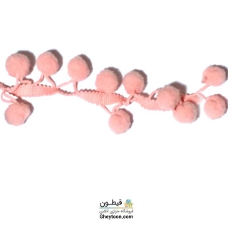 نوار پوم پوم متوسط صورتی