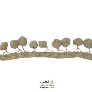 نوار پوم پوم متوسط کرمی