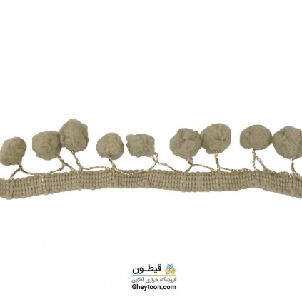 نوار پوم پوم متوسط کرمی