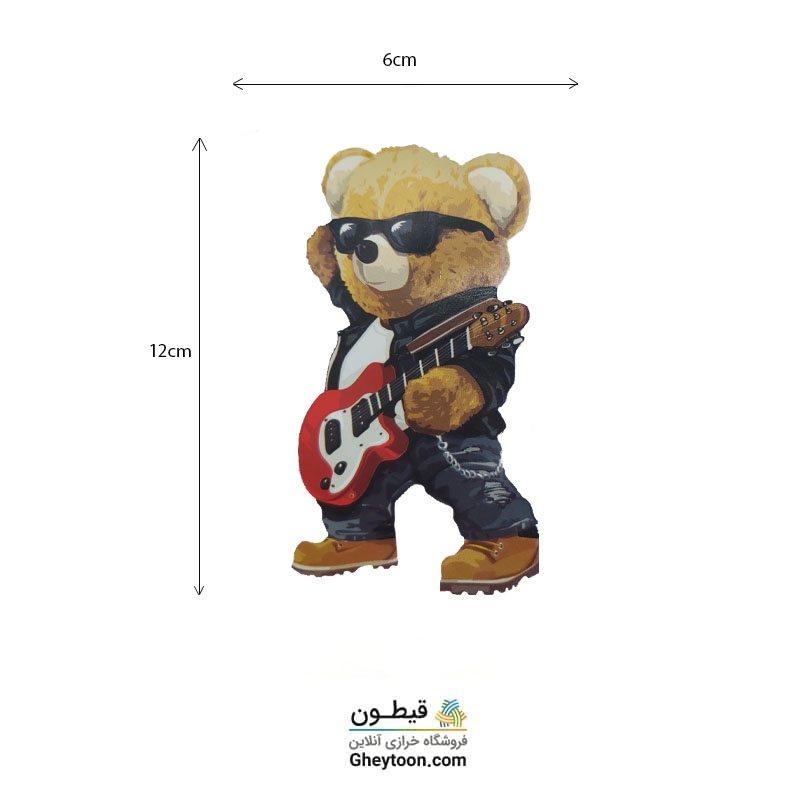 استیکر چاپ روی پارچه تدی مدل 002