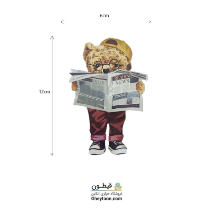 استیکر چاپ روی پارچه تدی مدل 006