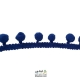 نوار پوم پوم متوسط آبی کاربنی