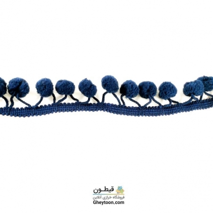 نوار پوم پوم متوسط آبی نفتی