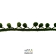 نوار پوم پوم متوسط سبز لجنی
