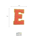 تکه دوزی حروف انگلیسی E گلبهی