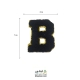تکه دوزی حروف انگلیسیB مشکی