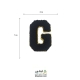 تکه دوزی حروف انگلیسی g مشکی