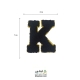 تکه دوزی حروف انگلیسی K مشکی